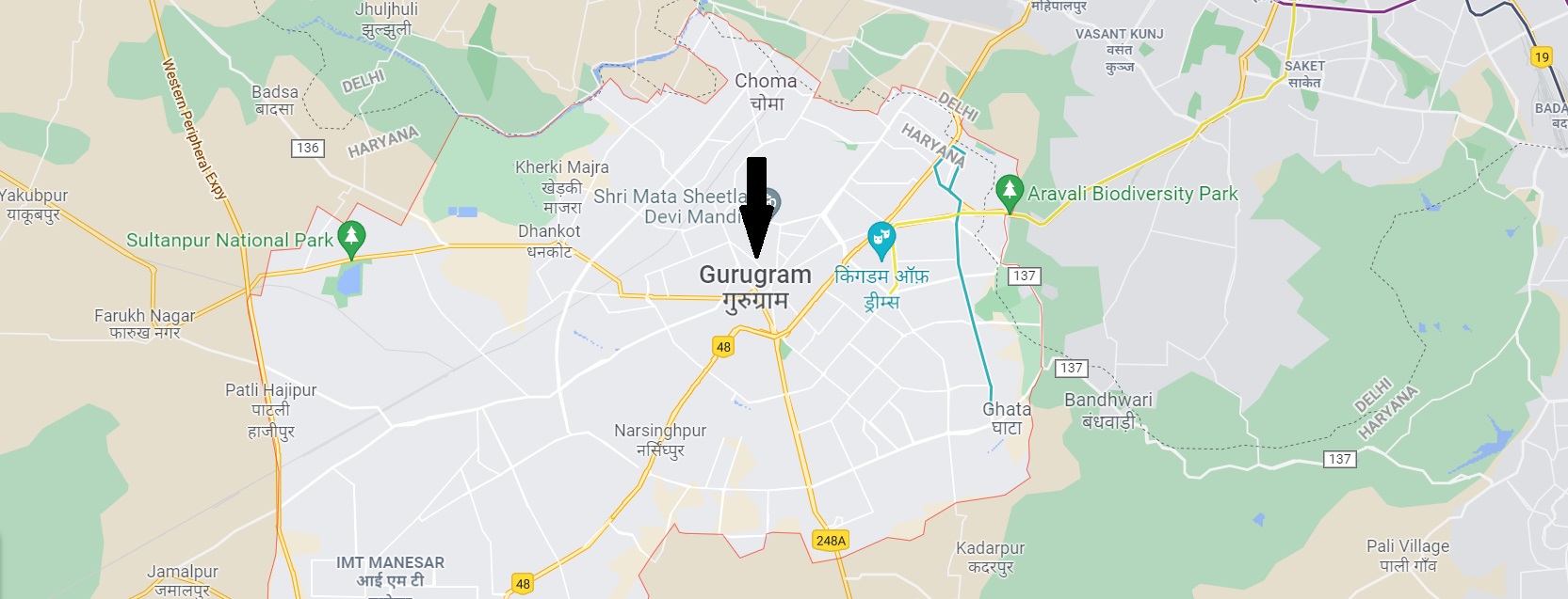 Presents City Gurgaon Location Map