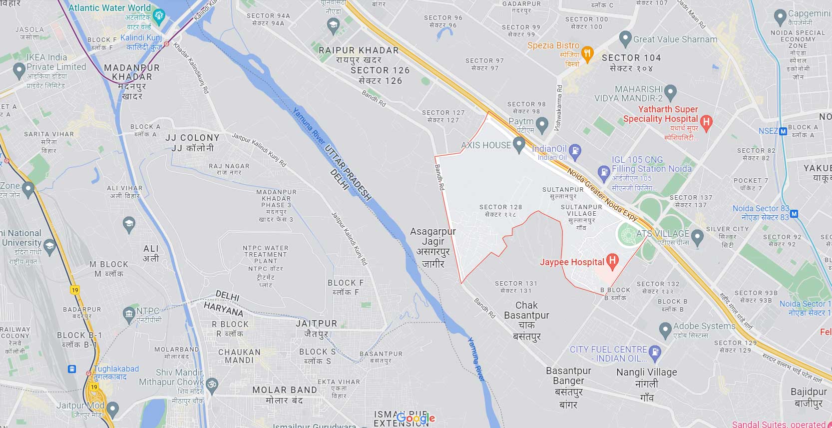 Presents Sector 128 Noida Location Map