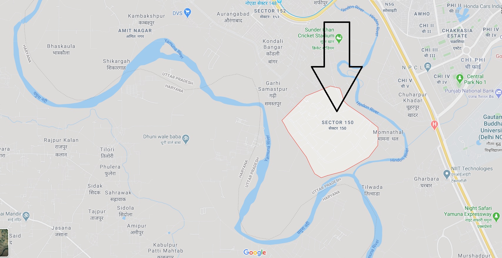 Presents Sector 150 Noida Location Map