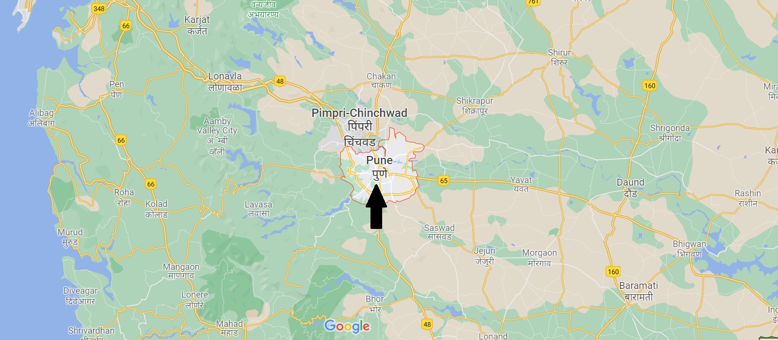 Prestige Commercial Pune Location Map